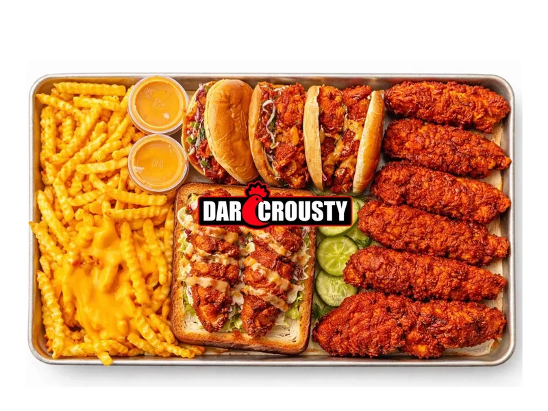 Plateau Dar Crousty : tenders, sandwichs et frites